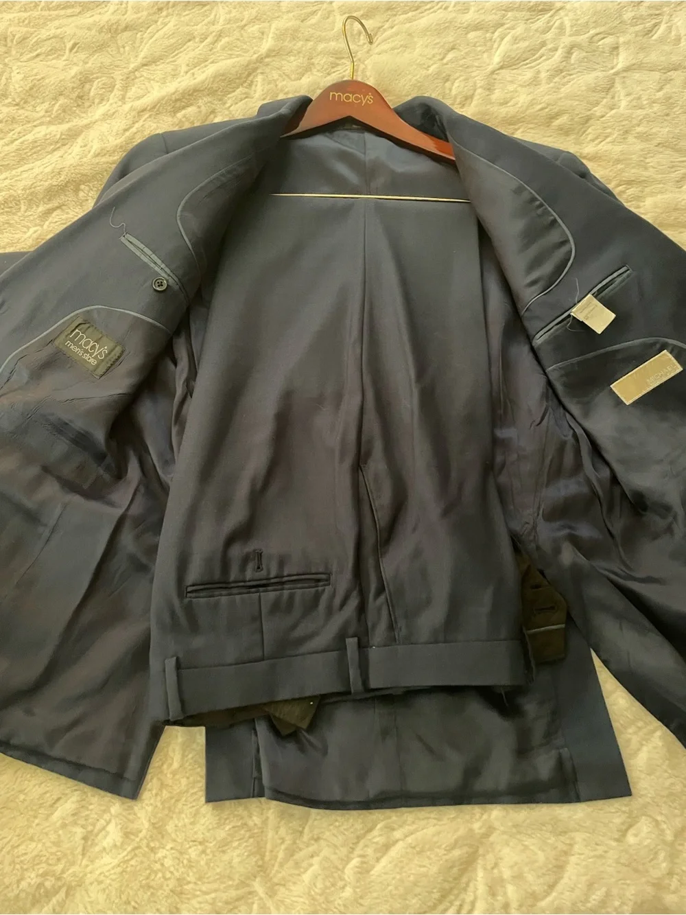 MICHAEL Michael Kors Men's Navy Single-Breasted Suit Jacket
